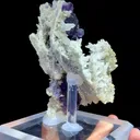 Natural Purple Fluorite and Crystal Clusters Coexist comes from Shangbao,Neimenggu 85*50*120MM - image 4
