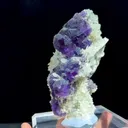 Natural Purple Fluorite and Crystal Clusters Coexist comes from Shangbao,Neimenggu 85*50*120MM - image 3