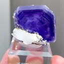 Natural Purple Fluorite  and Crystal Coexist comes from Yaogangxian,Hunan 52*15*20MM - image 1
