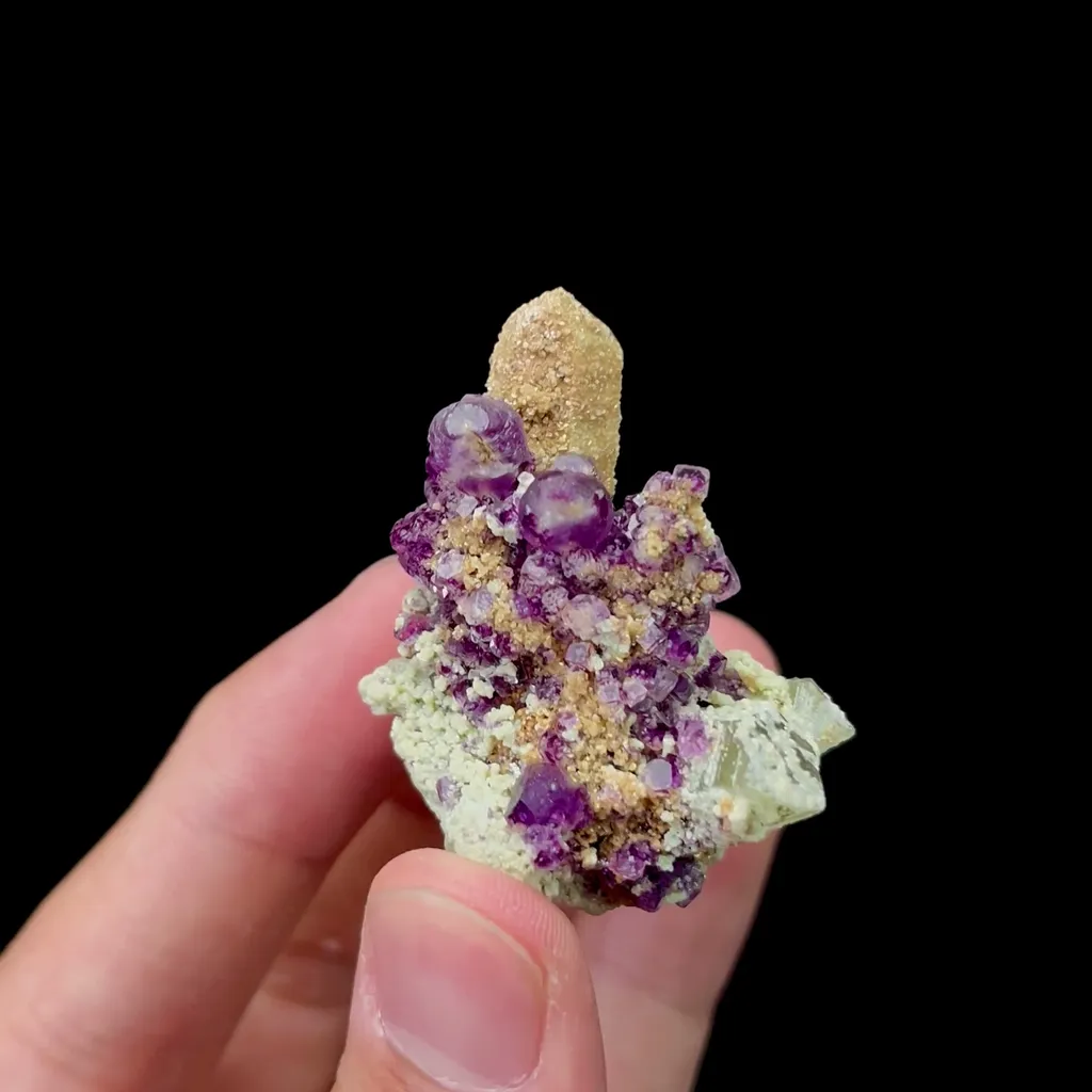Natural Purple Fluorite and Crystal Mineral Specimen,High Quality Specimen,CHENZHOU,HUNAN,CHINA(40*30*46mm) - image 3