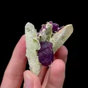 Natural Purple Fluorite and Crystal Mineral Specimen,High Quality Specimen,CHENZHOU,HUNAN,CHINA(40*30*46mm) - image 2