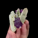 Natural Purple Fluorite and Crystal Mineral Specimen,High Quality Specimen,CHENZHOU,HUNAN,CHINA(40*30*46mm) - image 1