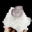 Natural Purple Fluorite and Crystal Mineral Specimen,High Quality Specimen,RUIJIN,JIANGXI,CHINA(124*95*58mm) - image 3