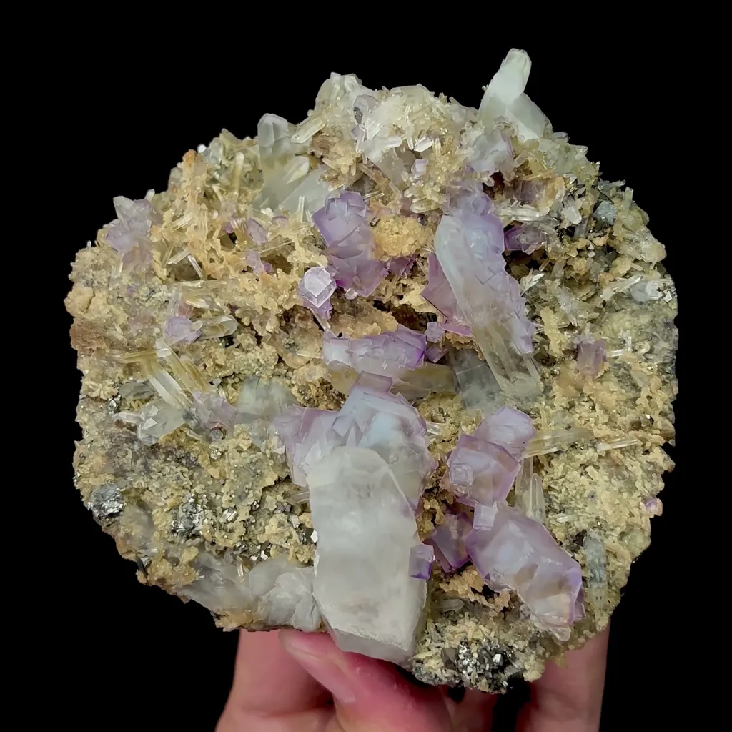 Natural Purple Fluorite and Crystal Mineral Specimen,High Quality Specimen,YAO GANG XIAN,HUNAN,CHINA(103*100*51mm) - image 4
