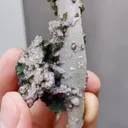 Natural Purple Fluorite and Crystal Tower coexist comes from Yaogangxian,Hunan 80*30*30MM - image 5