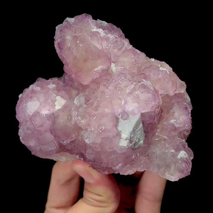 Natural Purple Fluorite and Crystal,Mineral Specimen,High Quality Specimen:NEIMENG,China (100*85*60mm) image