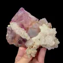 Natural Purple Fluorite and Crystal,Octahedron Mineral Specimen:HUANGGANGLIANG (120*85*85mm) - image 1