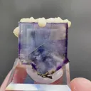 Natural Purple Fluorite and Dolomite coexist comes from Yaogangxian,Hunan 20*20*20MM - image 1
