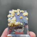 Natural Purple Fluorite and Dolomite coexist comes from Yaogangxian,Hunan 20*20*20MM - image 5