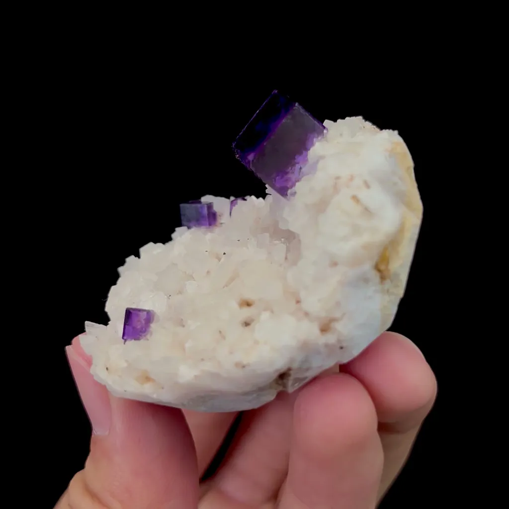 Natural Purple Fluorite and Dolomite Mineral Specimen,High Quality Specimen,XINJIANG,CHINA(54*46*33mm) - image 3