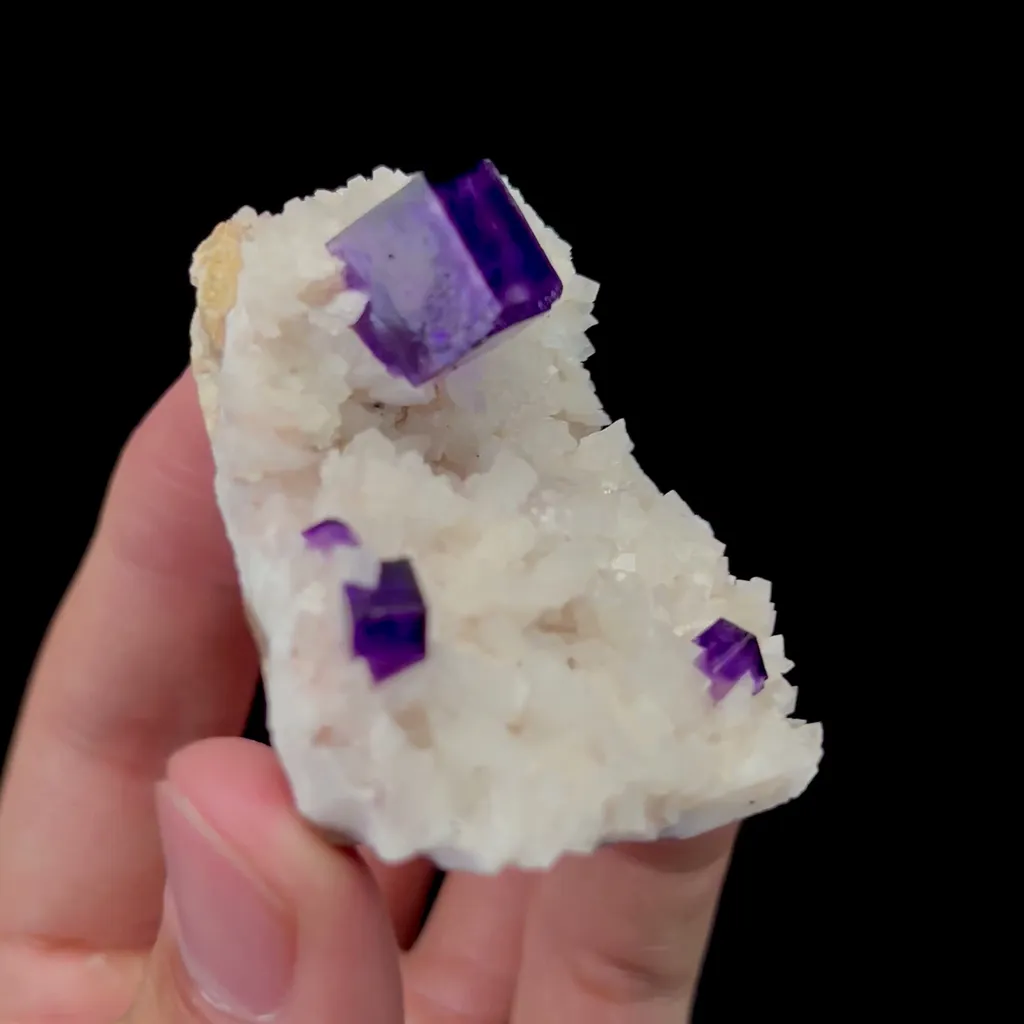 Natural Purple Fluorite and Dolomite Mineral Specimen,High Quality Specimen,XINJIANG,CHINA(54*46*33mm) - image 2