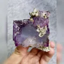 Natural Purple Fluorite and Dolomite Symbiosis comes from Yaogangxian,Hunan 60*70*65MM - image 4