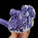 Natural Purple Fluorite and Flaky Calcite, Mineral Specimen: Inner Mongolia,China (80*125*100MM) - image 4