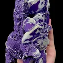 Natural Purple Fluorite and Flaky Calcite Mineral Specimen,High Quality Specimen,HUANGGANG LIANG,INNER MONGOLIA,CHINA(201*102*100mm) - image 3