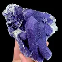 Natural Purple Fluorite and Flaky Calcite, Mineral Specimen:Inner Mongolia,China (125*120*85MM) - image 4