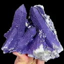 Natural Purple Fluorite and Flaky Calcite, Mineral Specimen:Inner Mongolia,China (125*120*85MM) - image 6