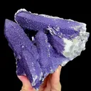 Natural Purple Fluorite and Flaky Calcite, Mineral Specimen:Inner Mongolia,China (125*120*85MM) - image 5