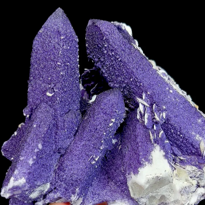 Natural Purple Fluorite and Flaky Calcite, Mineral Specimen:Inner Mongolia,China (125*120*85MM) - image 3