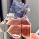 Natural Purple Fluorite and Gray Bismuth Ore Coexist comes from Yaogangxian, Hunan 25*20*15MM - image 6
