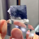 Natural Purple Fluorite and Gray Bismuth Ore Coexist comes from Yaogangxian, Hunan 25*20*15MM - image 1