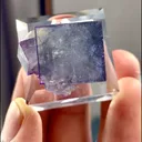 Natural Purple Fluorite and Gray Bismuth Ore Coexist comes from Yaogangxian, Hunan 25*20*15MM - image 5