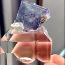 Natural Purple Fluorite and Gray Bismuth Ore Coexist comes from Yaogangxian, Hunan 25*20*15MM - image 3