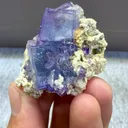 Natural Purple Fluorite and Mica comes from Yaogangxian,Hunan 40*25*30MM - image 2
