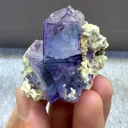 Natural Purple Fluorite and Mica comes from Yaogangxian,Hunan 40*25*30MM - image 3
