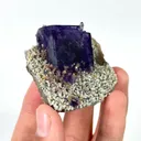 Natural Purple Fluorite and Mica, Mineral Specimen: Inner Mongolia,China (50*50*20MM) - image 3