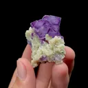 Natural Purple Fluorite and Mica Mineral Specimen,High Quality Specimen,YAO GANG XIAN,HUNAN,CHINA(39*45*27mm) - image 3