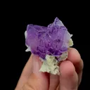Natural Purple Fluorite and Mica Mineral Specimen,High Quality Specimen,YAO GANG XIAN,HUNAN,CHINA(44*40*21mm) - image 3