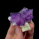 Natural Purple Fluorite and Mica Mineral Specimen,High Quality Specimen,YAO GANG XIAN,HUNAN,CHINA(44*40*21mm) - image 4