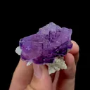 Natural Purple Fluorite and Mica Mineral Specimen,High Quality Specimen,YAO GANG XIAN,HUNAN,CHINA(44*40*21mm) - image 2