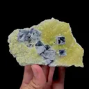 Natural Purple Fluorite and Mica Mineral Specimen,High Quality Specimen,YINDU,INNER MONGOLIA,CHINA(100*70*18mm) - image 4