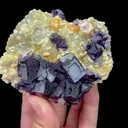 Natural Purple Fluorite and Mica Mineral Specimen,High Quality Specimen,YINDU,INNER MONGOLIA,CHINA(85*75*25mm) - image 2
