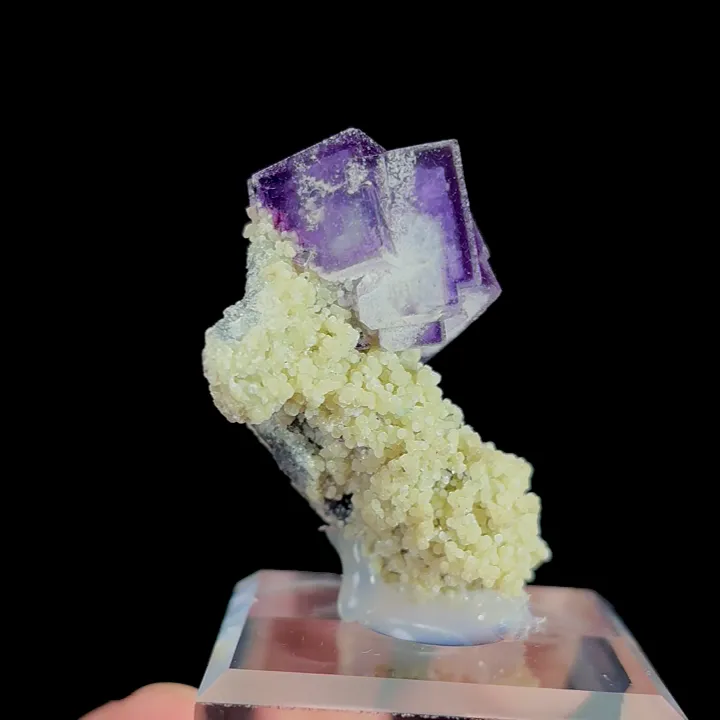 Natural Purple Fluorite and Mica, Mineral Specimen:Yaogangxian,Hunan (30*20*35MM) - image 4
