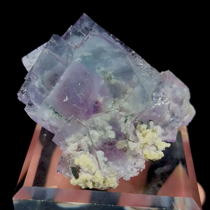 Natural Purple Fluorite and Mica, Mineral Specimen:Yaogangxian,Hunan (65*60*35MM) - image 4