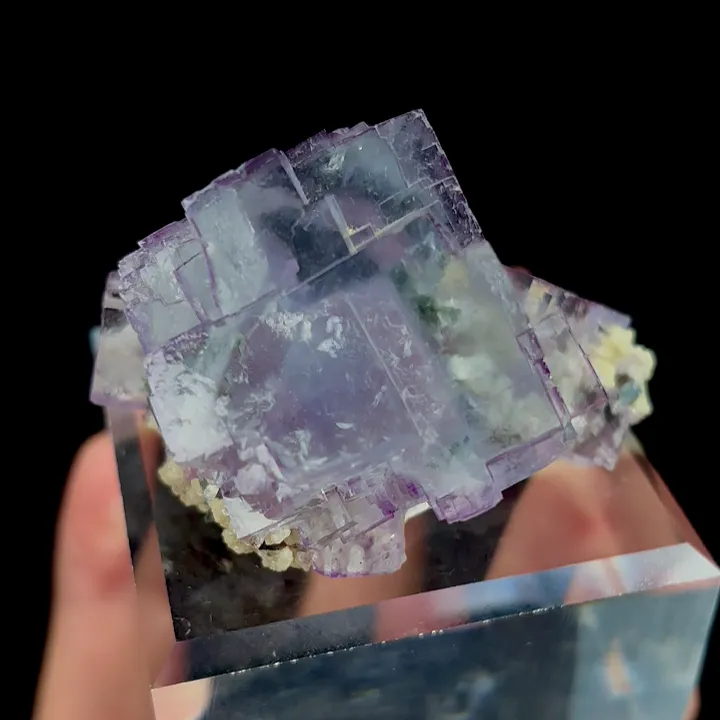Natural Purple Fluorite and Mica, Mineral Specimen:Yaogangxian,Hunan (65*60*35MM) - image 3