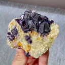 Natural Purple Fluorite and Mica Symbiosis comes from Yindu,Inner Mongolia 85*75*25MM - image 3