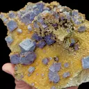 Natural Purple Fluorite and Mica,Mineral Specimen:YAOGANGXIAN HUNAN (150*115*65mm) - image 2
