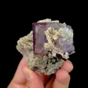 Natural Purple Fluorite and Mica,Mineral Specimen:YAOGANGXIAN,CHINA (70*65*49MM) - image 4