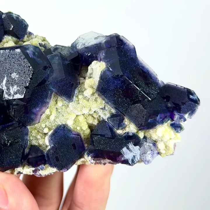 Natural Purple Fluorite and Mica,Mineral Specimen:YINDU (100*30*60mm) - image 4