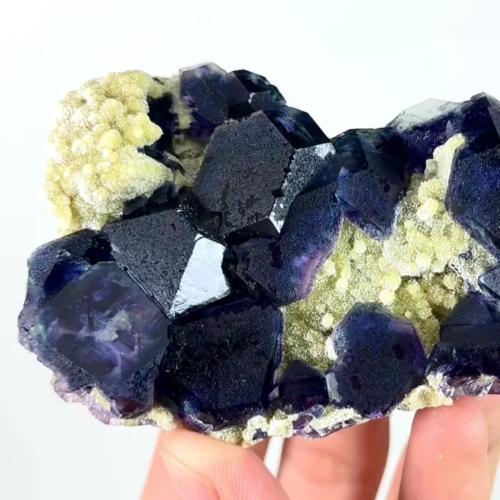 Natural Purple Fluorite and Mica,Mineral Specimen:YINDU (100*30*60mm) - image 3