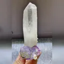 Natural Purple Fluorite and Pyrite and Clear Quartz Towers Symbiosis comes from Yaogangxian,Hunan 45*50*125MM - image 1