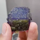 Natural Purple Fluorite and Pyrite comes from Yaogangxian,Hunan 35*30*40MM - image 2