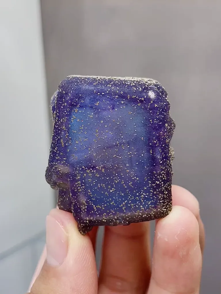 Natural Purple Fluorite and Pyrite comes from Yaogangxian,Hunan 35*30*40MM - image 5