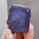 Natural Purple Fluorite and Pyrite comes from Yaogangxian,Hunan 35*30*40MM - image 1