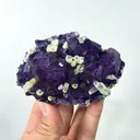 Natural Purple Fluorite and Pyrite Mica, Mineral Specimen:Yindu,Inner Mongolia (95*60*30MM) - image 5