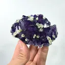 Natural Purple Fluorite and Pyrite Mica, Mineral Specimen:Yindu,Inner Mongolia (95*60*30MM) - image 4