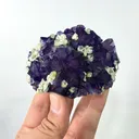 Natural Purple Fluorite and Pyrite Mica, Mineral Specimen:Yindu,Inner Mongolia (95*60*30MM) - image 3